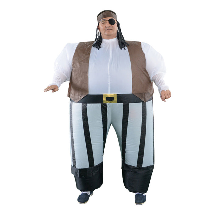 Funny Inflatable Pirate Costume – Halloween Stage Performance Costume