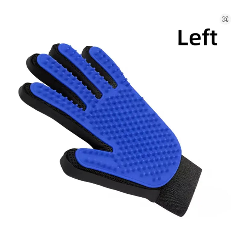 Pet Hair Removal Glove for Dogs & Cats – Deshedding Grooming & Massage Brush