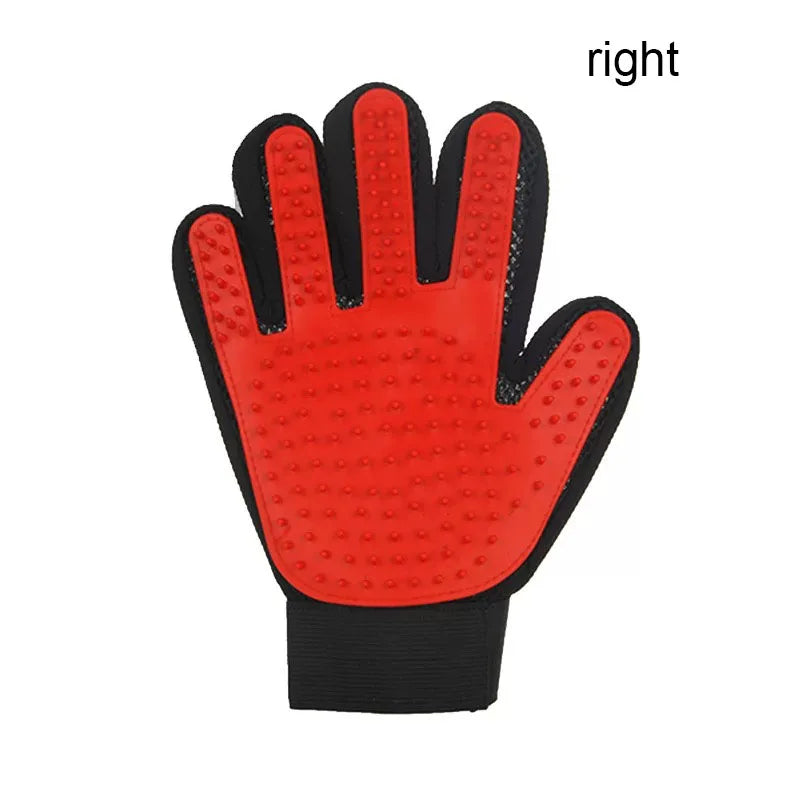 Pet Hair Removal Glove for Dogs & Cats – Deshedding Grooming & Massage Brush