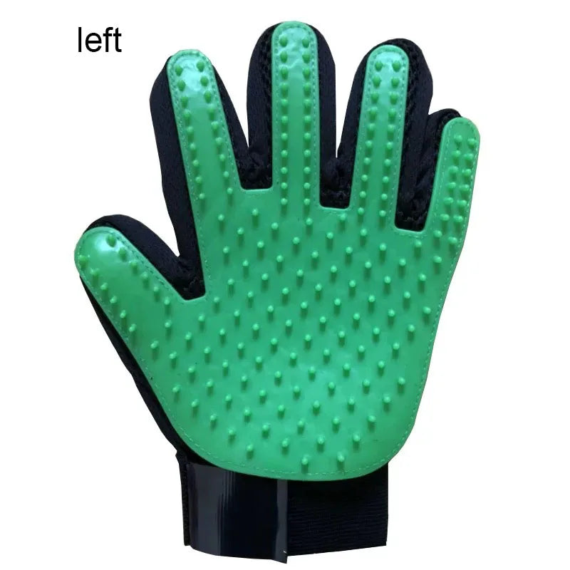 Pet Hair Removal Glove for Dogs & Cats – Deshedding Grooming & Massage Brush