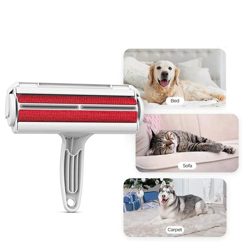 Self-Cleaning Pet Hair Remover Roller – Reusable Dog & Cat Fur Lint Cleaner