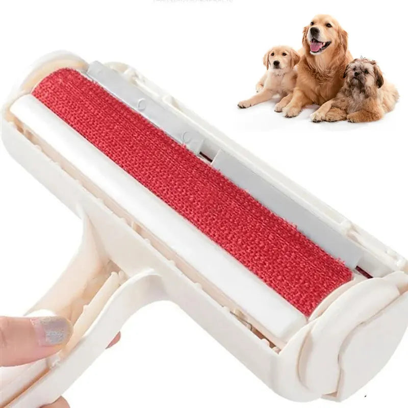 Self-Cleaning Pet Hair Remover Roller – Reusable Dog & Cat Fur Lint Cleaner