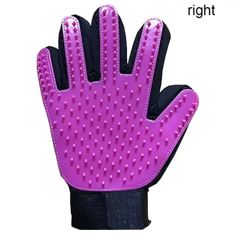 Pet Hair Removal Glove for Dogs & Cats – Deshedding Grooming & Massage Brush