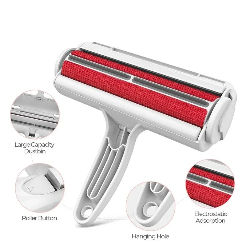 Self-Cleaning Pet Hair Remover Roller – Reusable Dog & Cat Fur Lint Cleaner