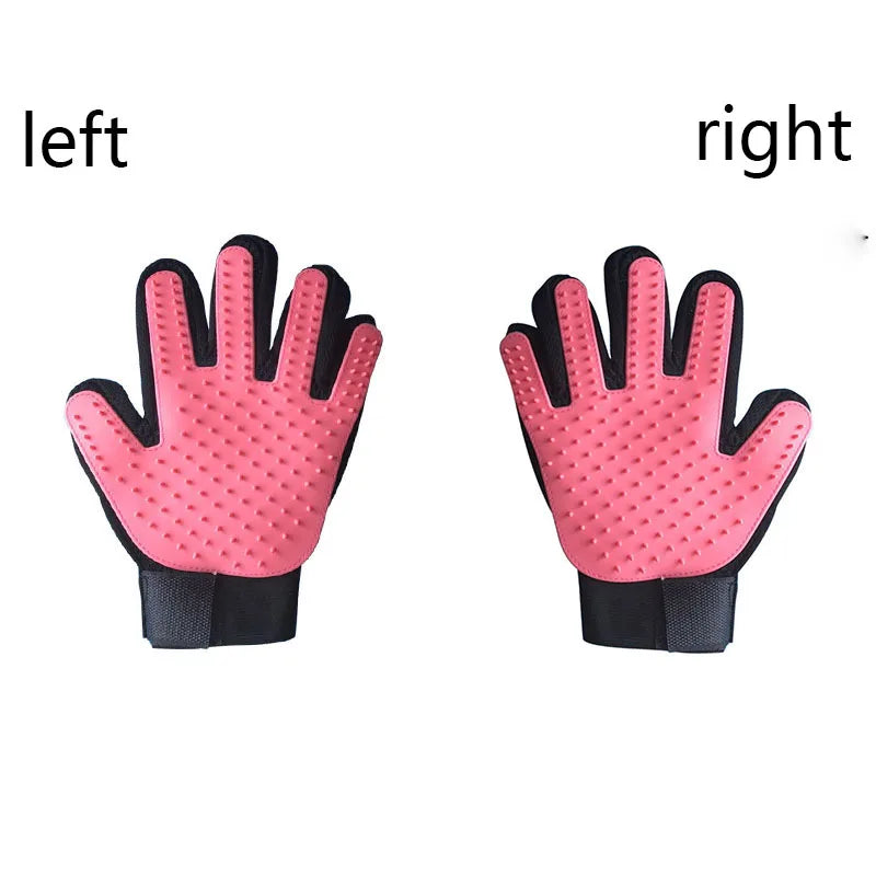 Pet Hair Removal Glove for Dogs & Cats – Deshedding Grooming & Massage Brush