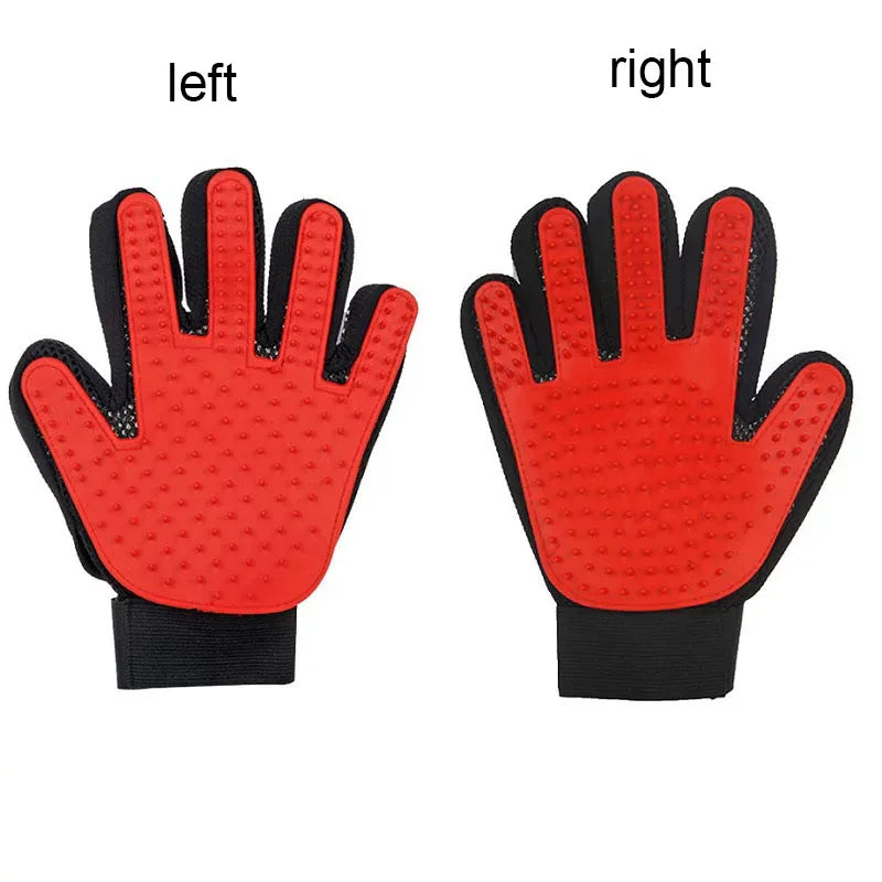 Pet Hair Removal Glove for Dogs & Cats – Deshedding Grooming & Massage Brush