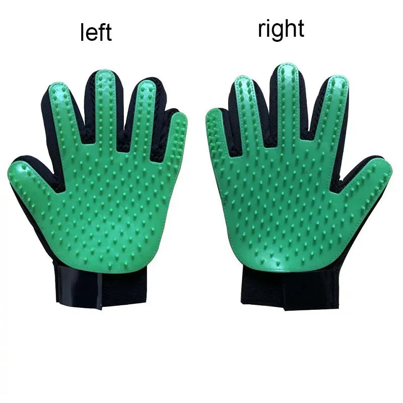 Pet Hair Removal Glove for Dogs & Cats – Deshedding Grooming & Massage Brush