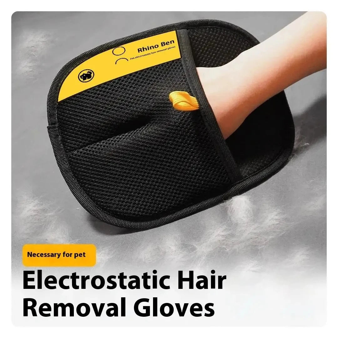 Pet Hair Removal Glove for Dogs & Cats – Deshedding Grooming & Massage Brush