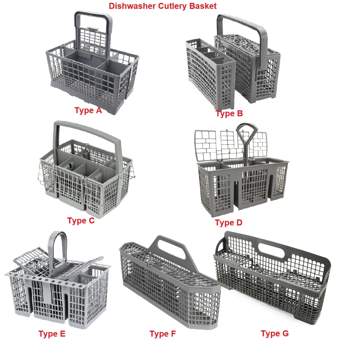 Universal Dishwasher Cutlery Basket – Replacement Silverware Basket for Bosch, Siemens, Whirlpool & More